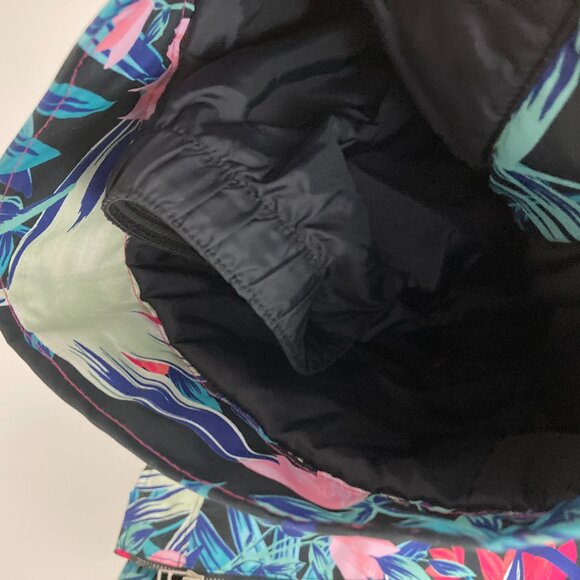 Obermeyer Anya Bib Pant Teen Size L 14-16 Alohaute Print Snowboarding Ski Winter - Picture 11 of 16